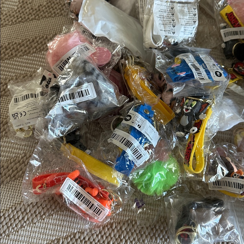 Bundle lot 38 random keychains misc boutique NWT - image 2